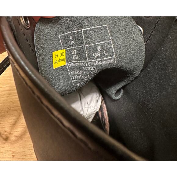 Dr. Martens 1460 Pascal Ambassador Soft Leather Boots Black Size 6 L 5 M NIB - Picture 14 of 16